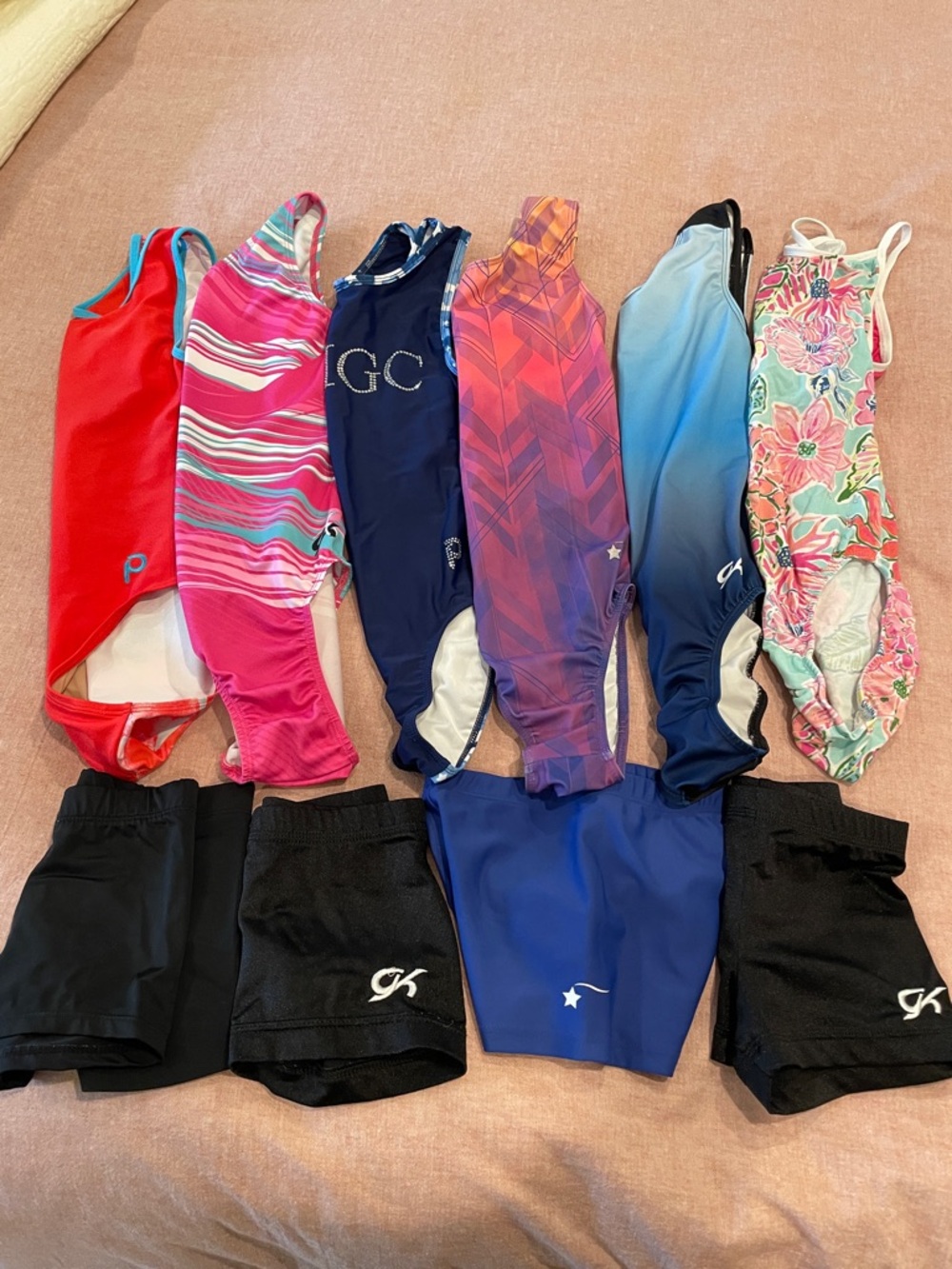 Girls Gymnastics Leotards Lot - Multicolor Styles